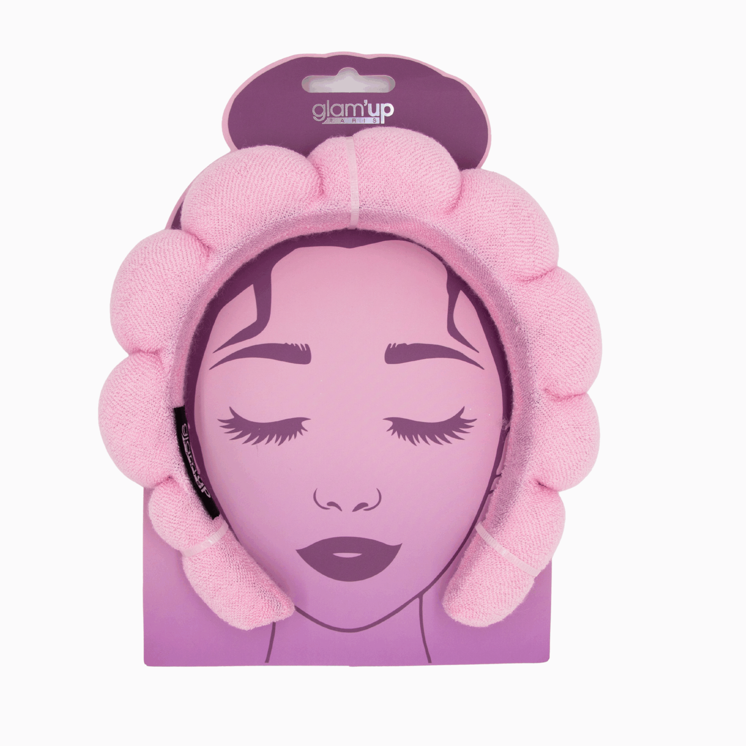 GLAM'UP Skincare Serre-tête Soin Visage éponge nuage