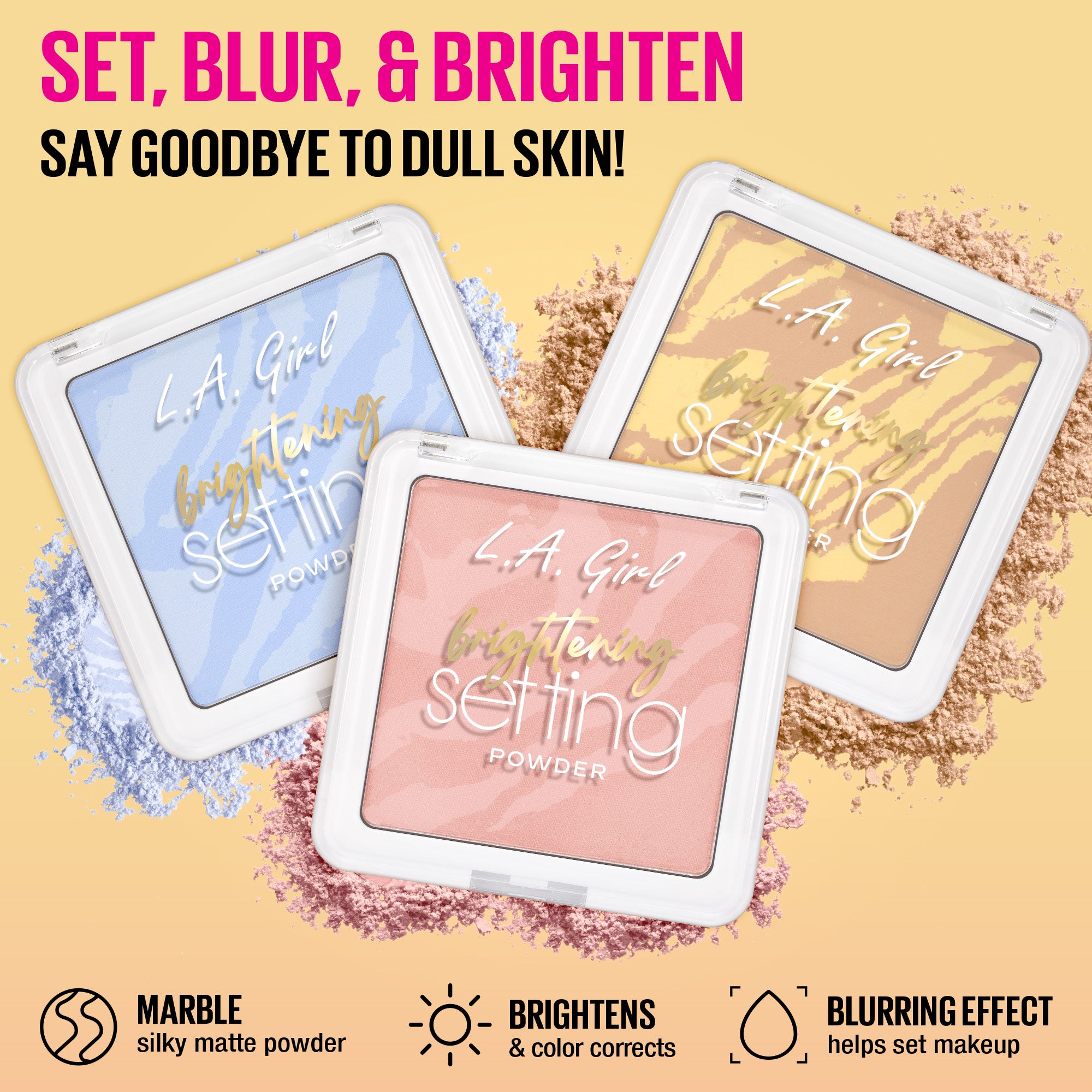 L.A. Girl Powder GPS168 Poudre Fixante Pink