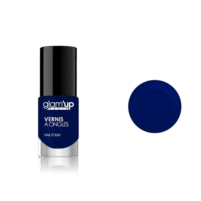 GLAM'UP Les Ongles Vernis à Ongles Bleu Nuit tenue longue