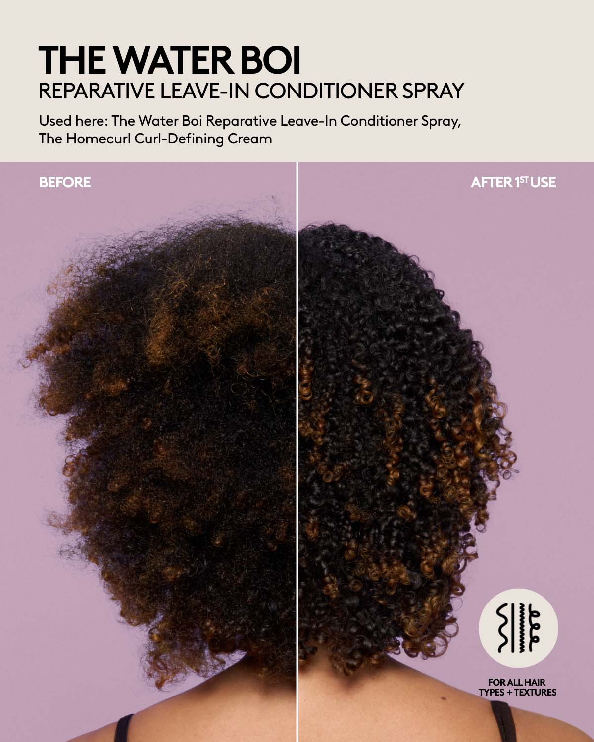Fenty Water Boi spray démêlant sans rinçage hydratant