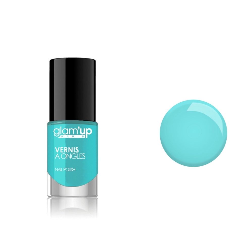 GLAM'UP Les Ongles vernis ongles Turquoise longue tenue