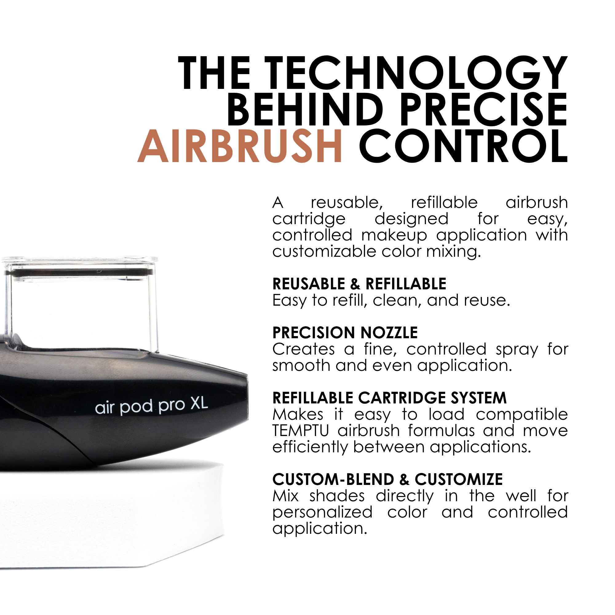 TEMPTU Airpod Pro Cartouche Aérographe Original 2 mL
