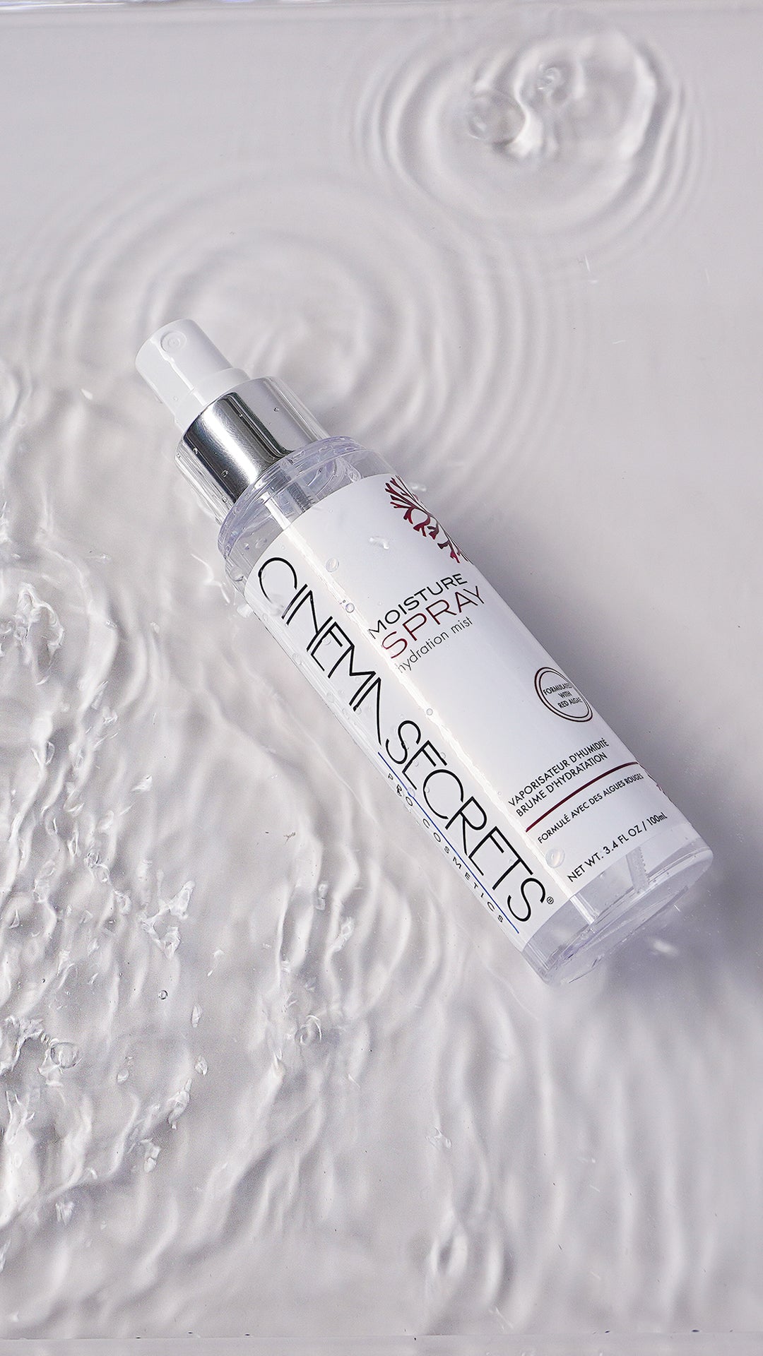 Cinema Secrets Prep & Set Moisture brume hydratante algues rouges