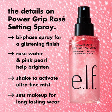 E.L.F. Face Power Grip Rosé Setting Spray fixateur 80 ml