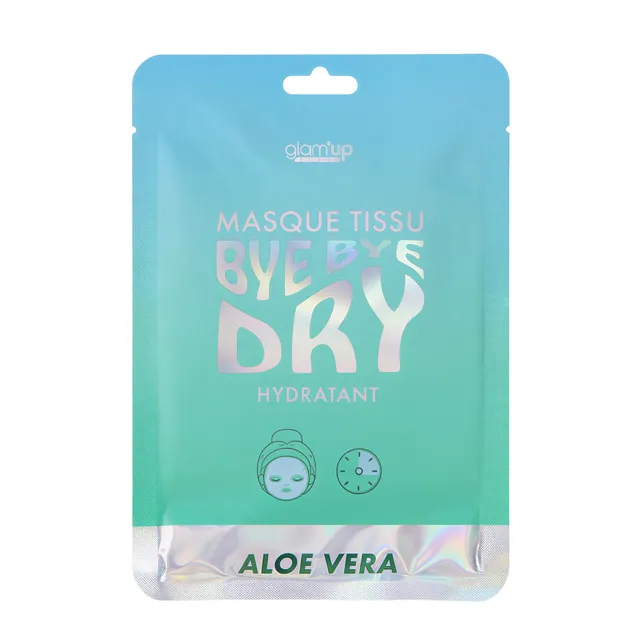 GLAM'UP Skincare Masque Tissu Bye Bye Dry Aloe Vera