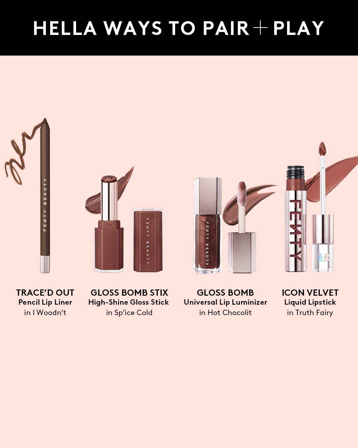 Fenty Beauty Lip Makeup Crayon Lèvres I Woodn't 10.9g Fini Mat