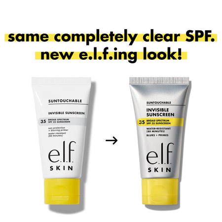 e.l.f. Suntouchable Invisible Sunscreen Gel solaire SPF 35 transparent