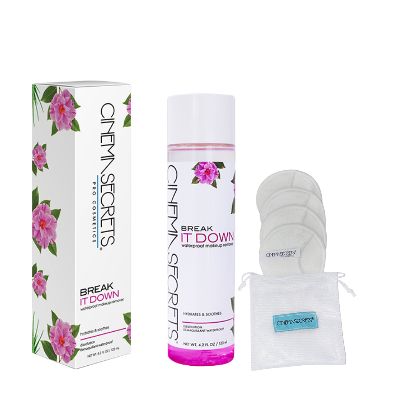 Cinema Secrets Prep & Set Kit Démaquillant + Pads Bambou
