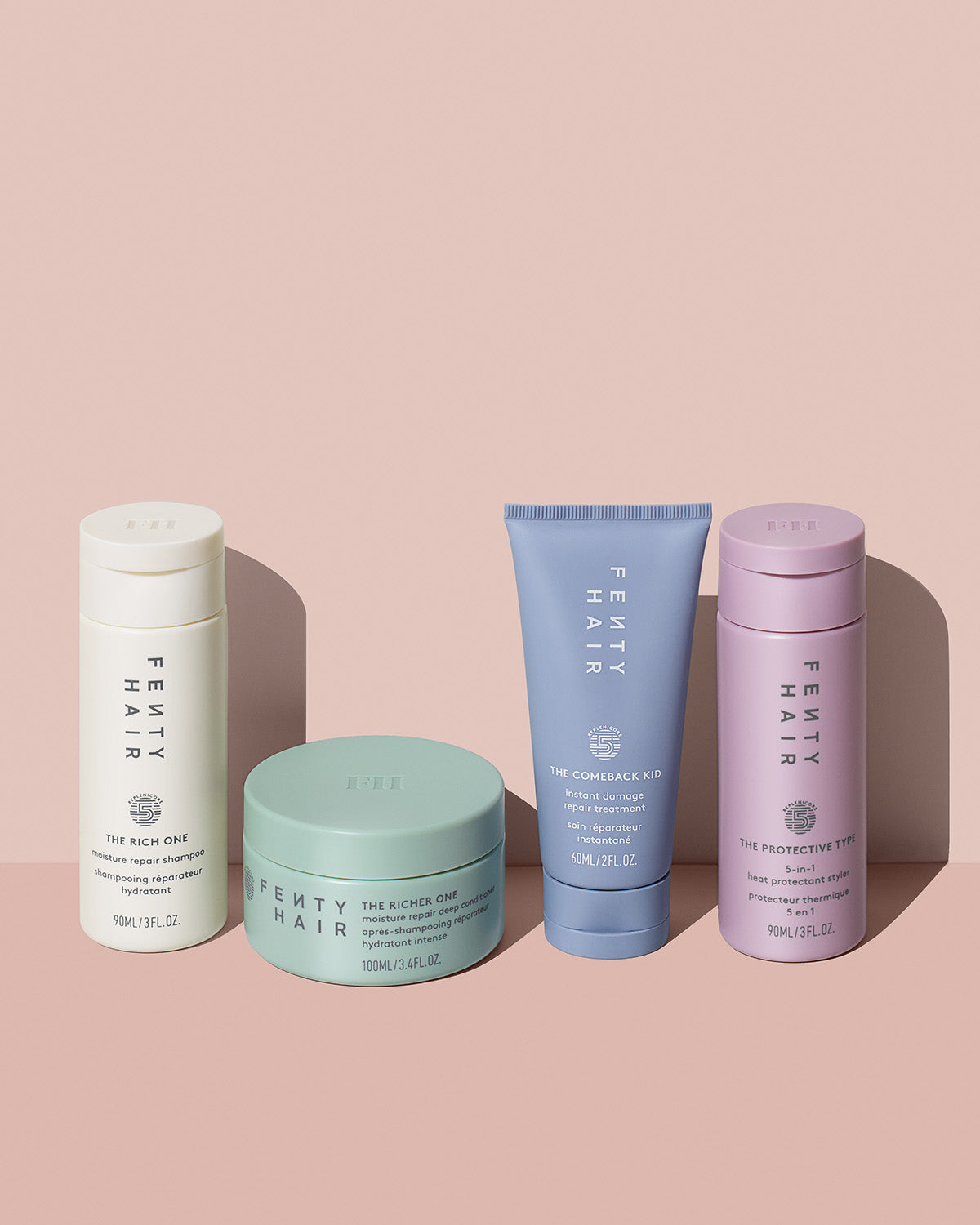 Fenty Maintenance Crew kit cheveux réparateur 4 soins voyage