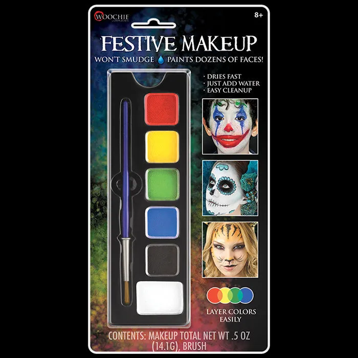 Cinema Secrets Woochie Festive palette maquillage aqua 6 couleurs
