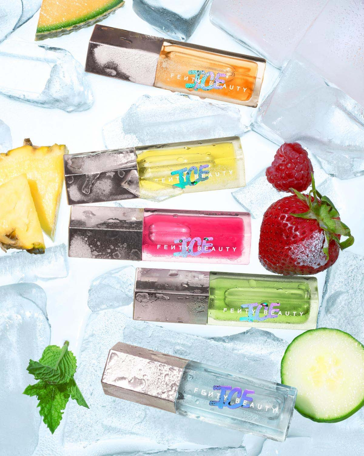Fenty Beauty Lip Makeup Gloss Bomb Ice Melon Chillz 9 ml