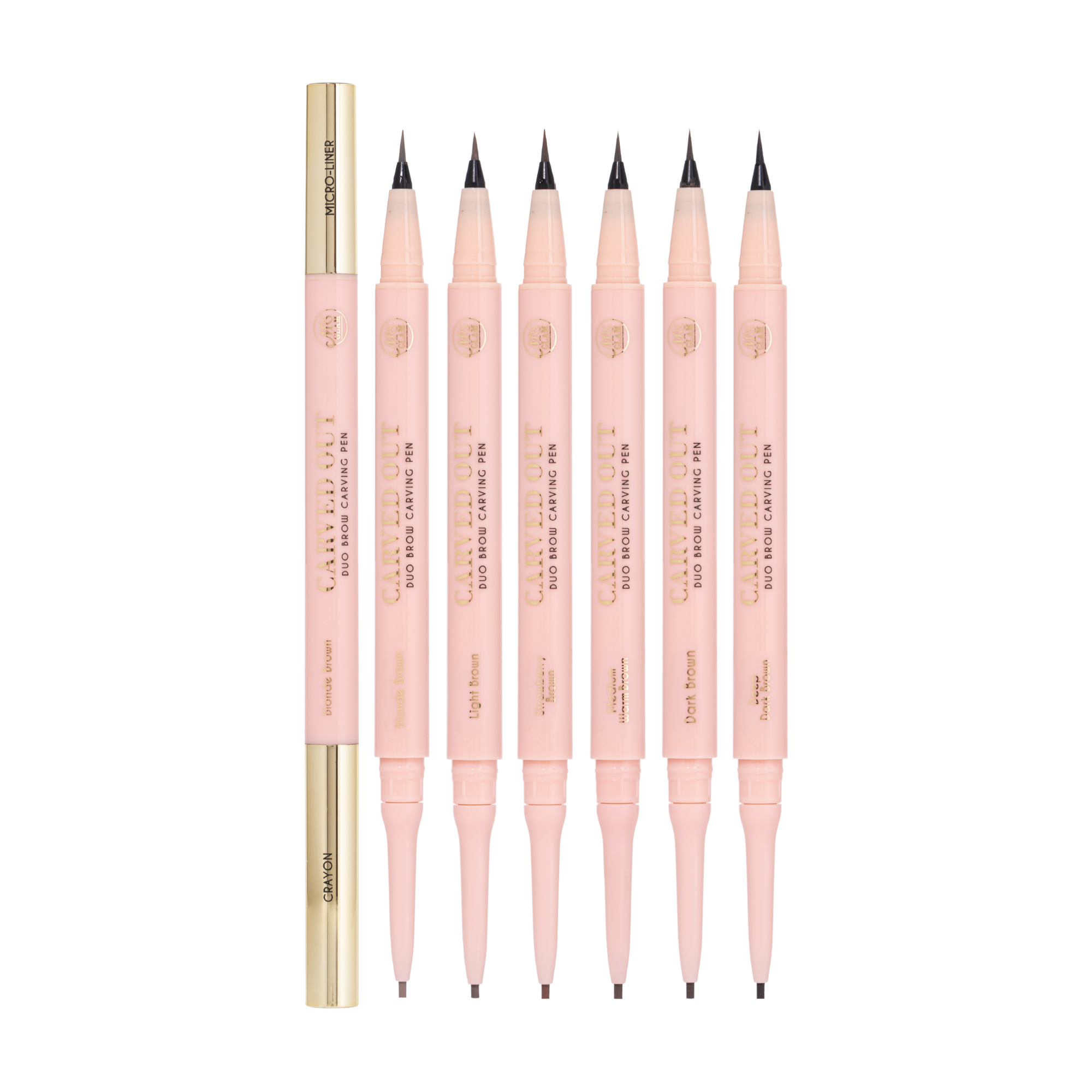 Be Perfect Mrs Glam Carved Out Duo Crayon Sourcils Lot 6 Teintes