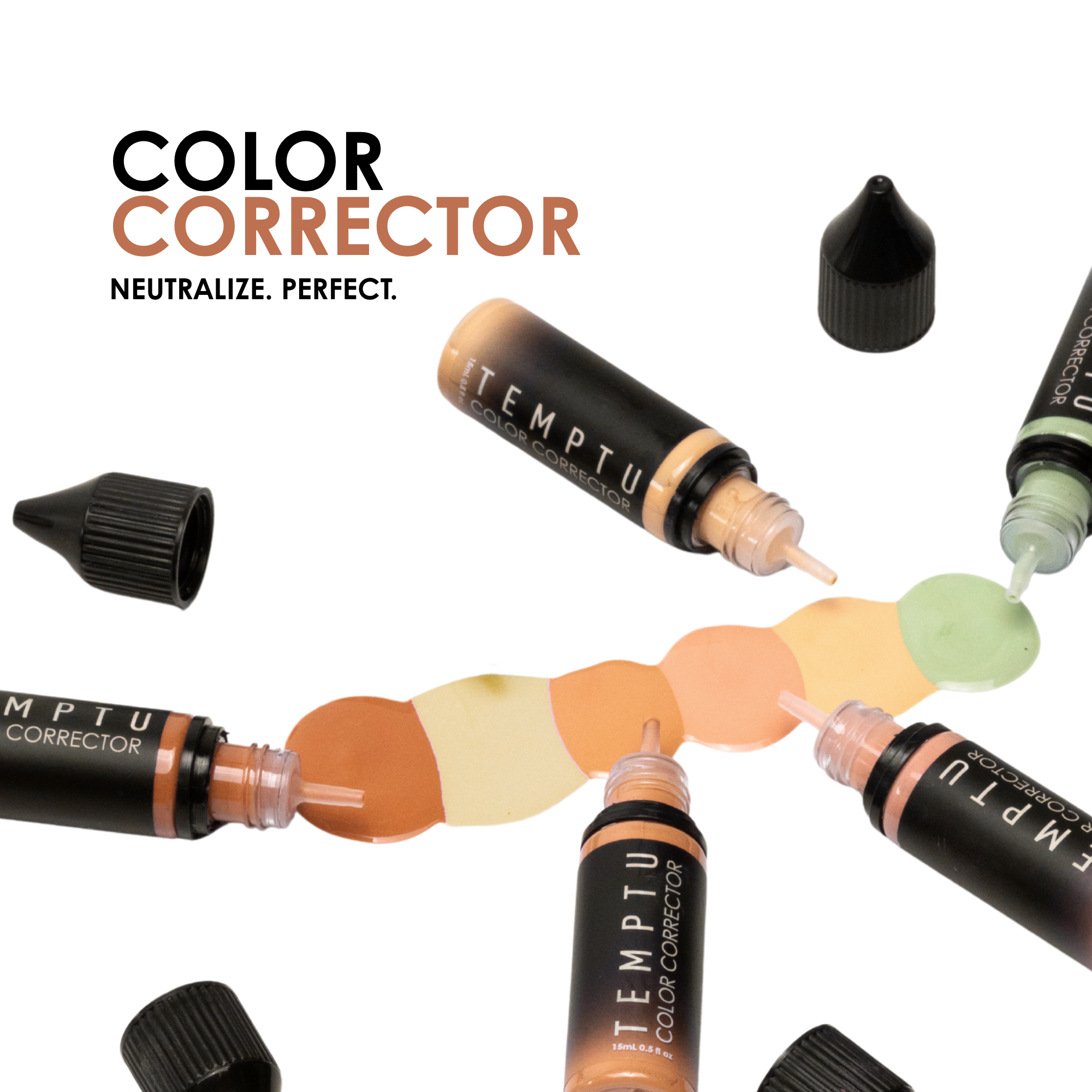 TEMPTU Airbrush Supplies coffret 6 correcteurs teint 15 ml