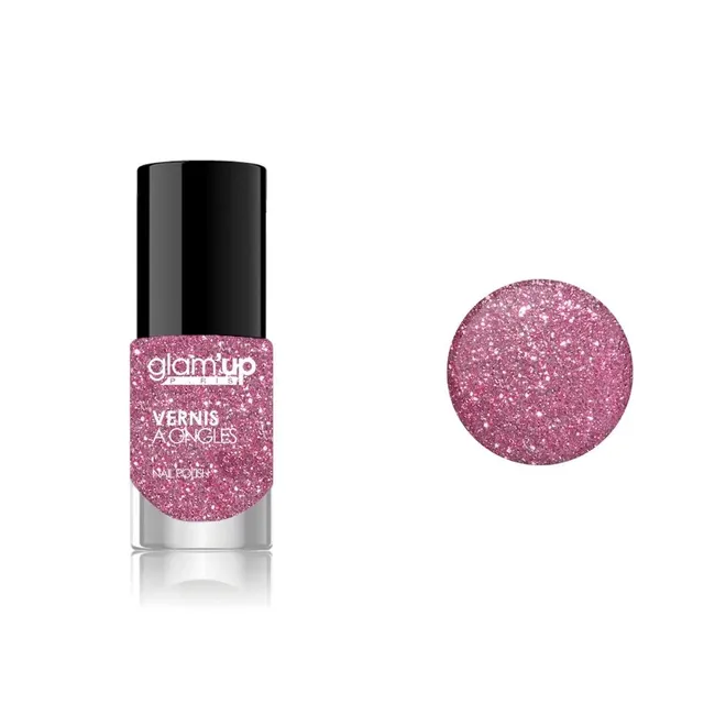 Glam'Up Les Ongles Vernis à Ongles Pailleté Rose