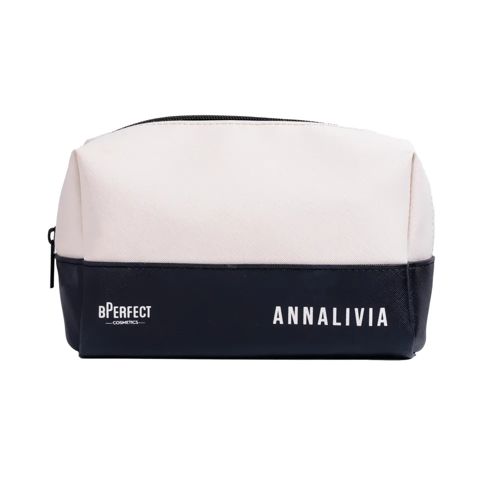 BPerfect Annalivia trousse maquillage voyage simili cuir crème