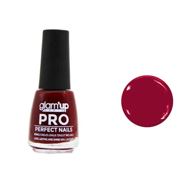 GLAM'UP Les Ongles Vernis XL Pro Bordeaux 18 ml effet gel