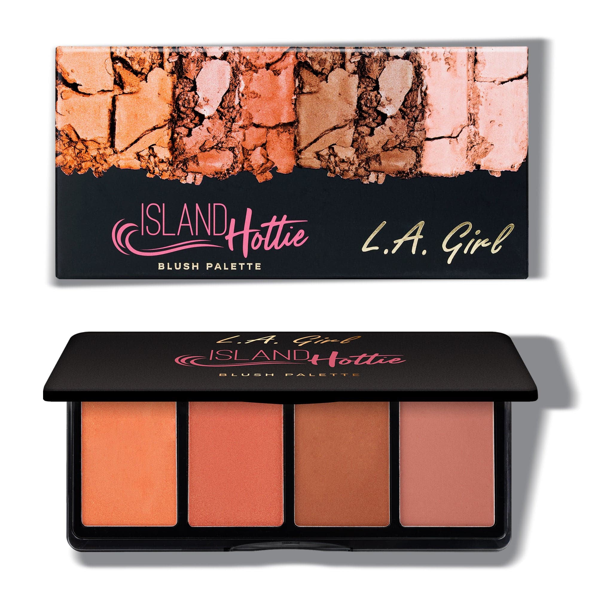 L.A. Girl Blush Fanatic palette blush Island Hottie 4 teintes