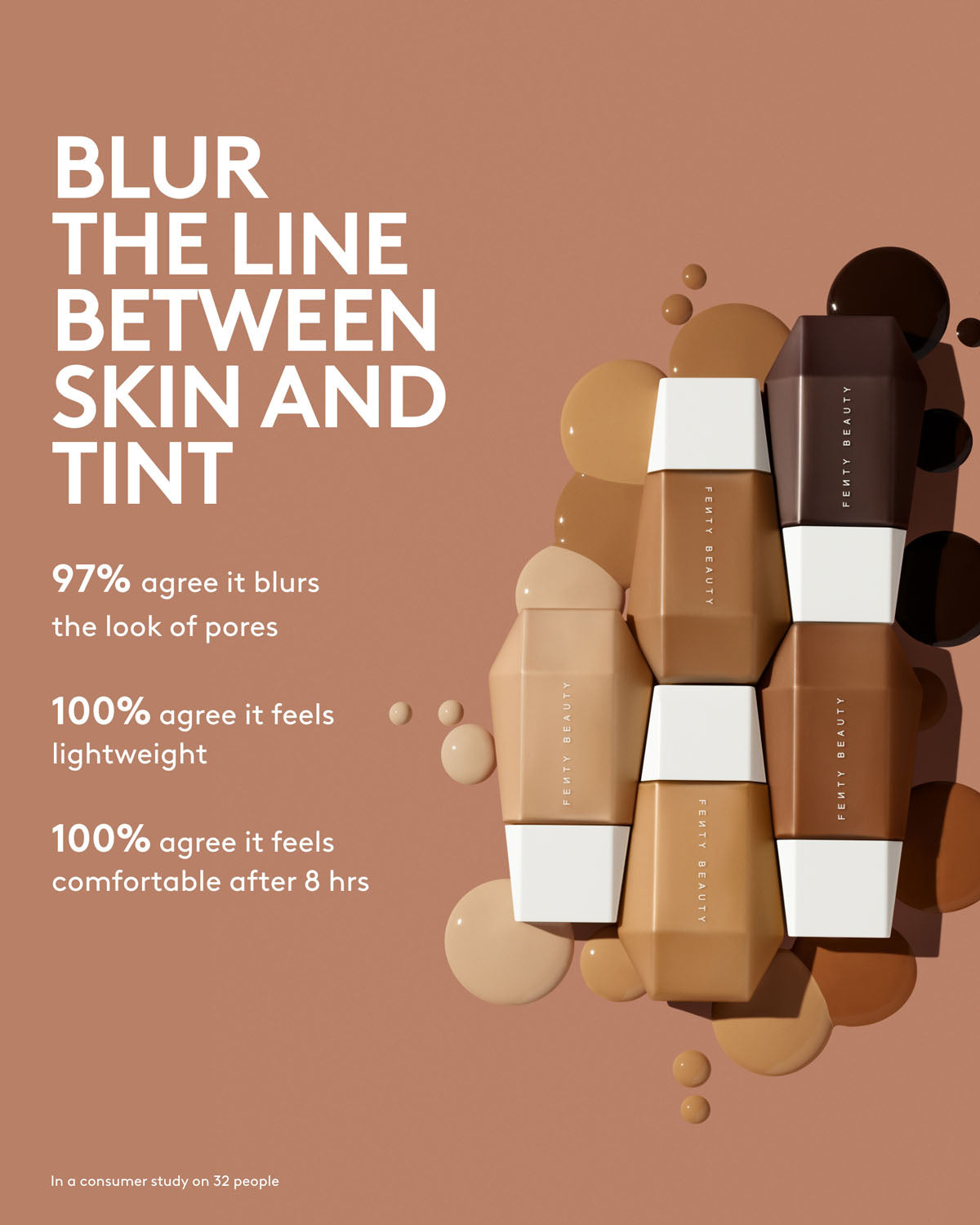 Fenty Beauty Eaze Drop fond de teint 15 32 ml fini naturel