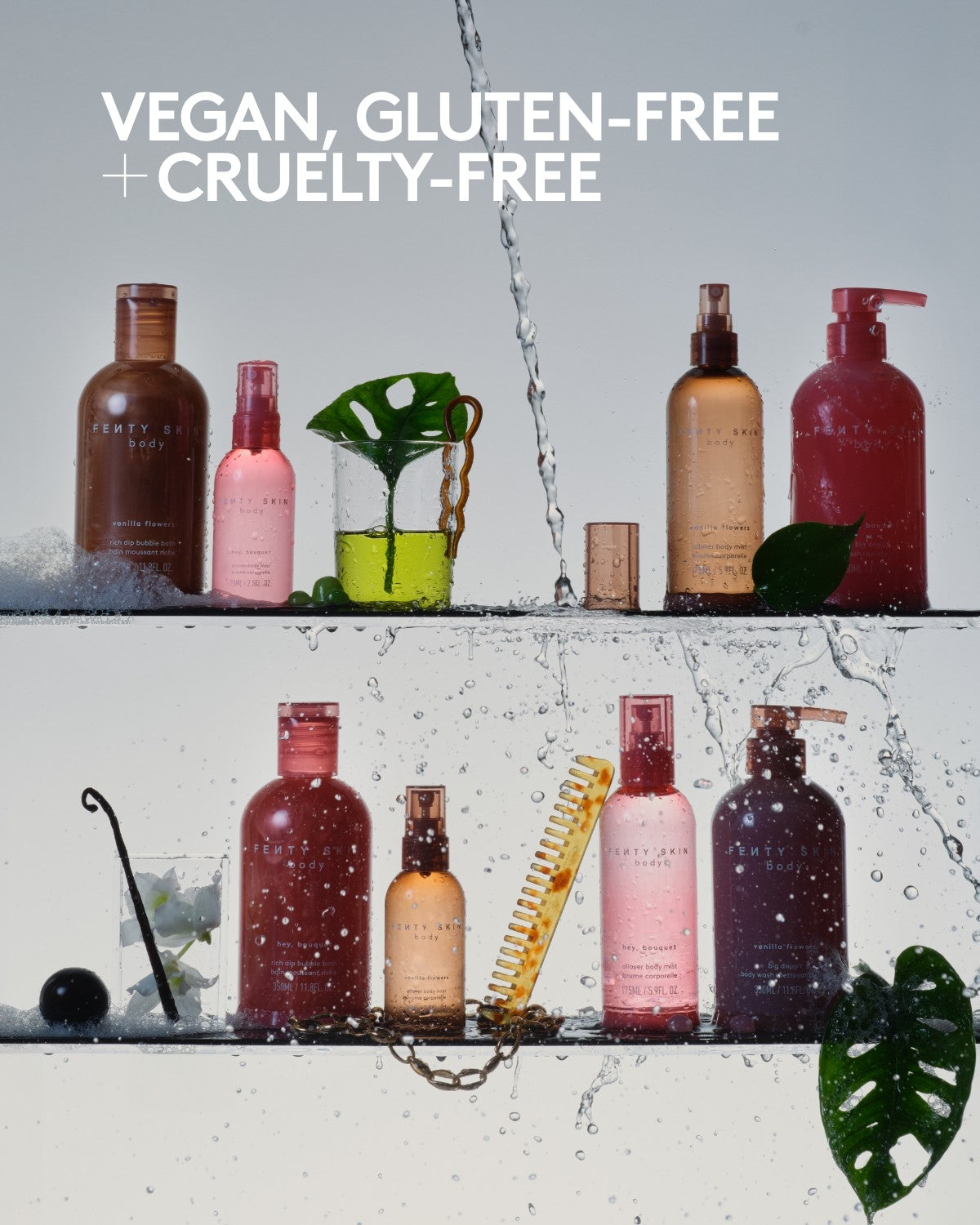 Fenty Beauty Allover Body Mist Brume Corps Framboise Verte