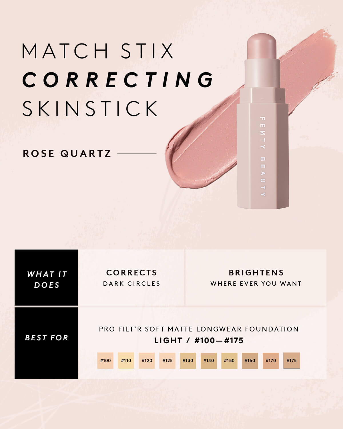 Fenty Beauty Match Stix stick correcteur Rose Quartz 7,10 g