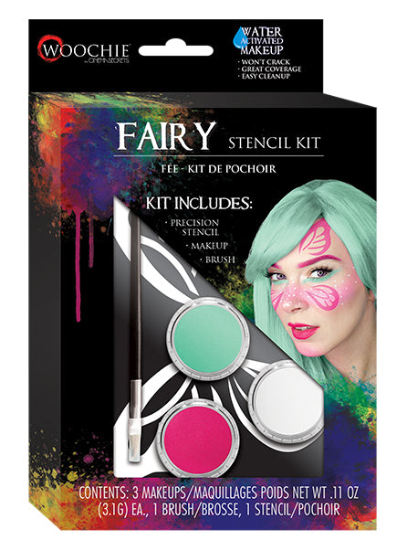Cinema Secrets Woochie Fairy Stencil Kit maquillage fée