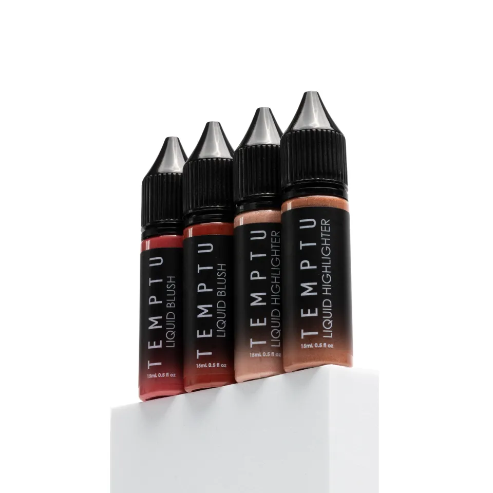 TEMPTU Airbrush Supplies blush liquide set 4 x 0,5 oz lumineux