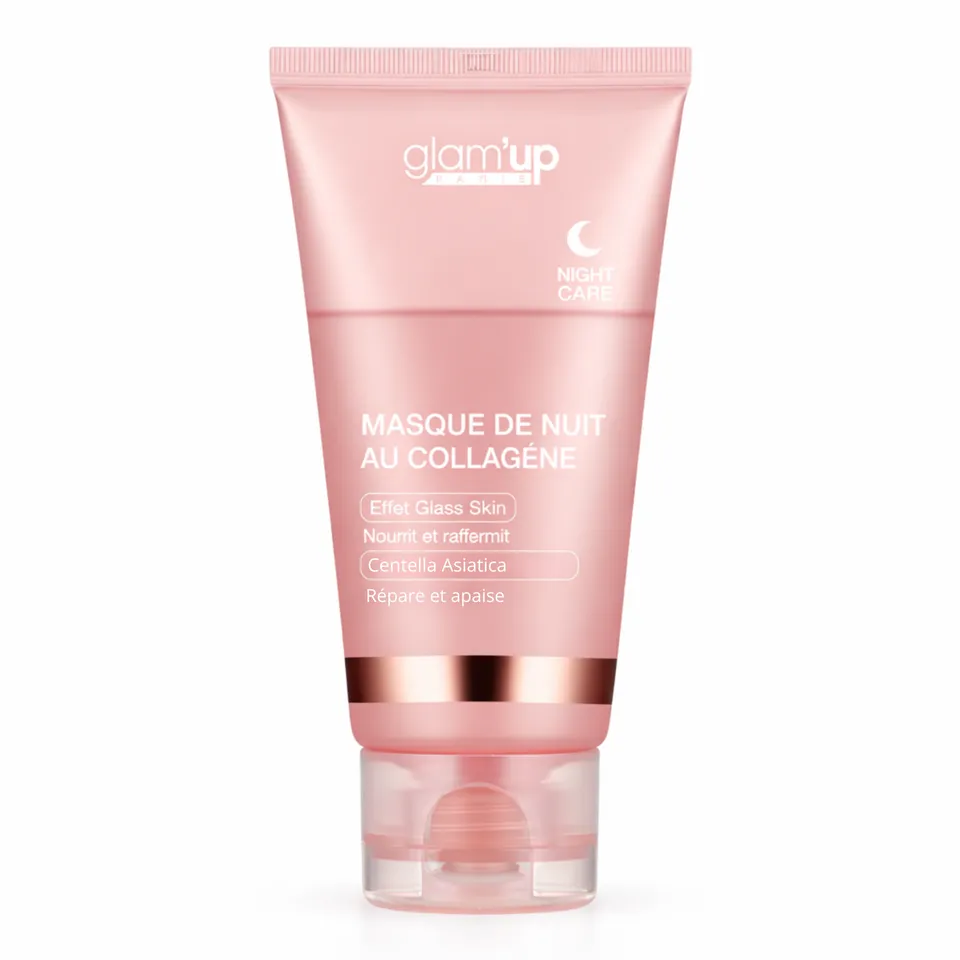 GLAM'UP Skincare masque nuit collagène glass skin hydratant
