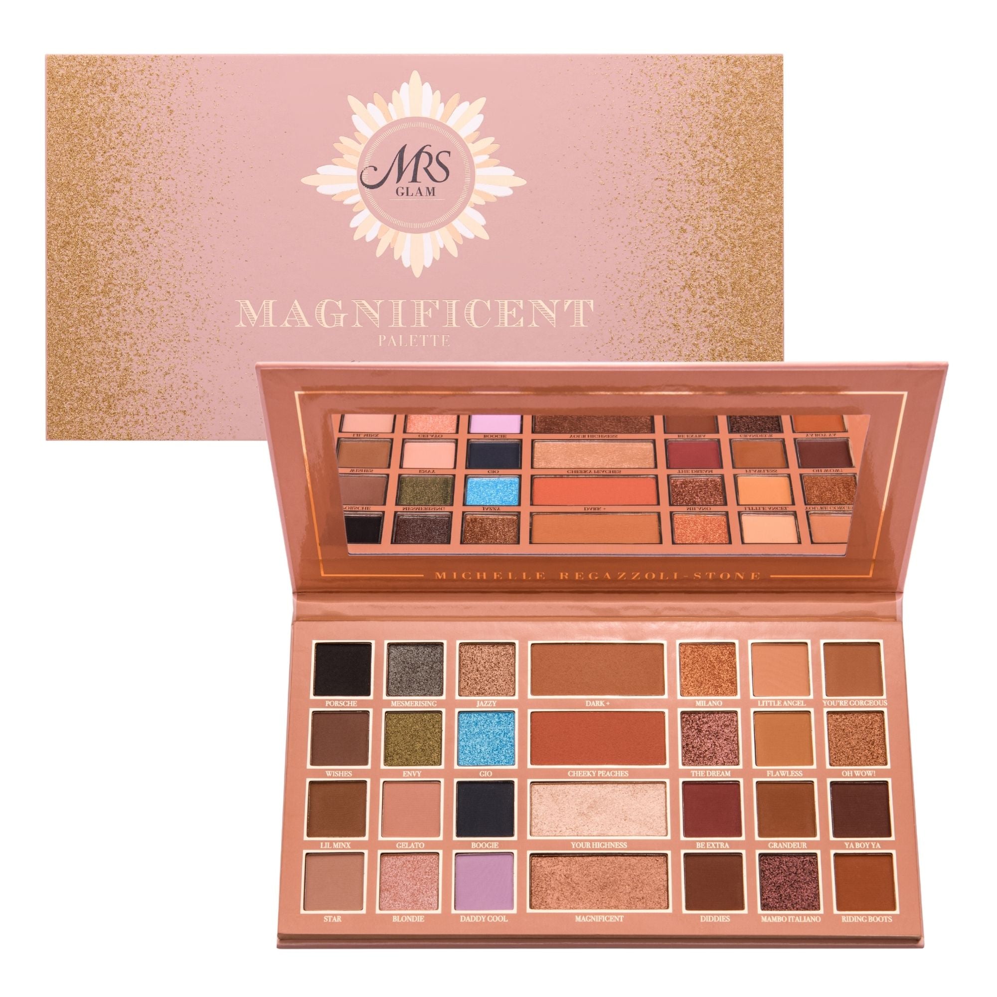 Mrs Glam Magnificent Palette Yeux et Teint 28 Teintes 48 g