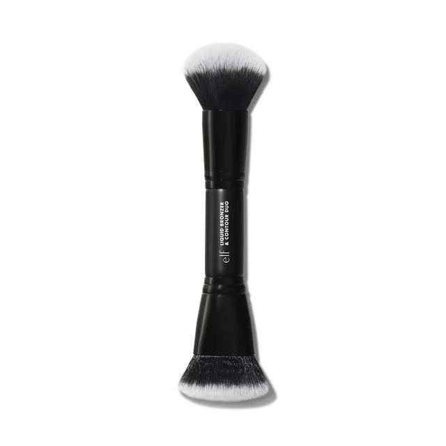 e.l.f. Liquid Bronzer & Contour Duo Brush pinceau double