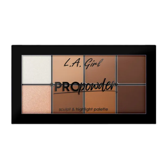 L.A. Girl Pro Powder GFP728 palette poudre contour highlight 8 teintes