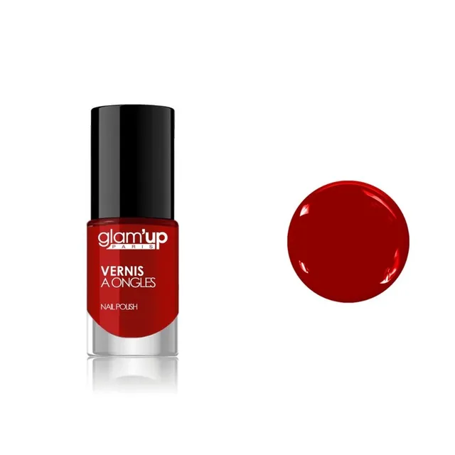GLAM'UP Les Ongles Vernis Rouge Carmin longue tenue