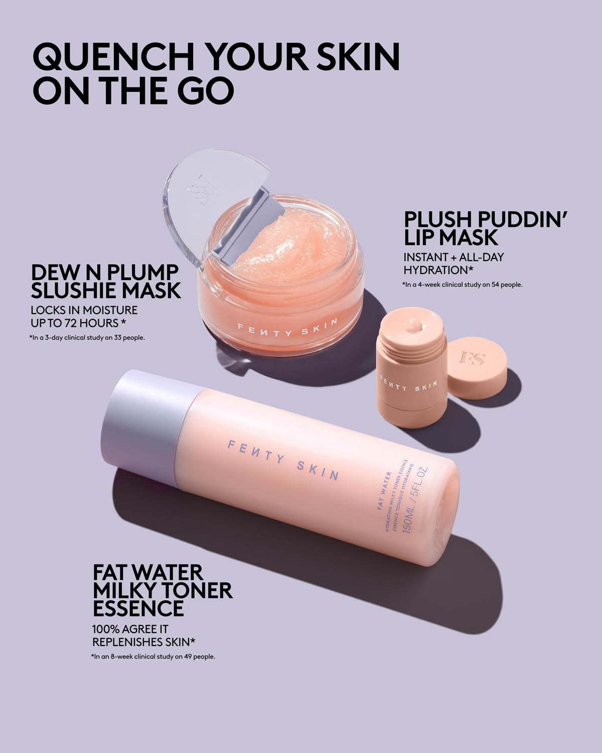 Fenty Beauty Quench Kit coffret soin hydratant 3 pièces