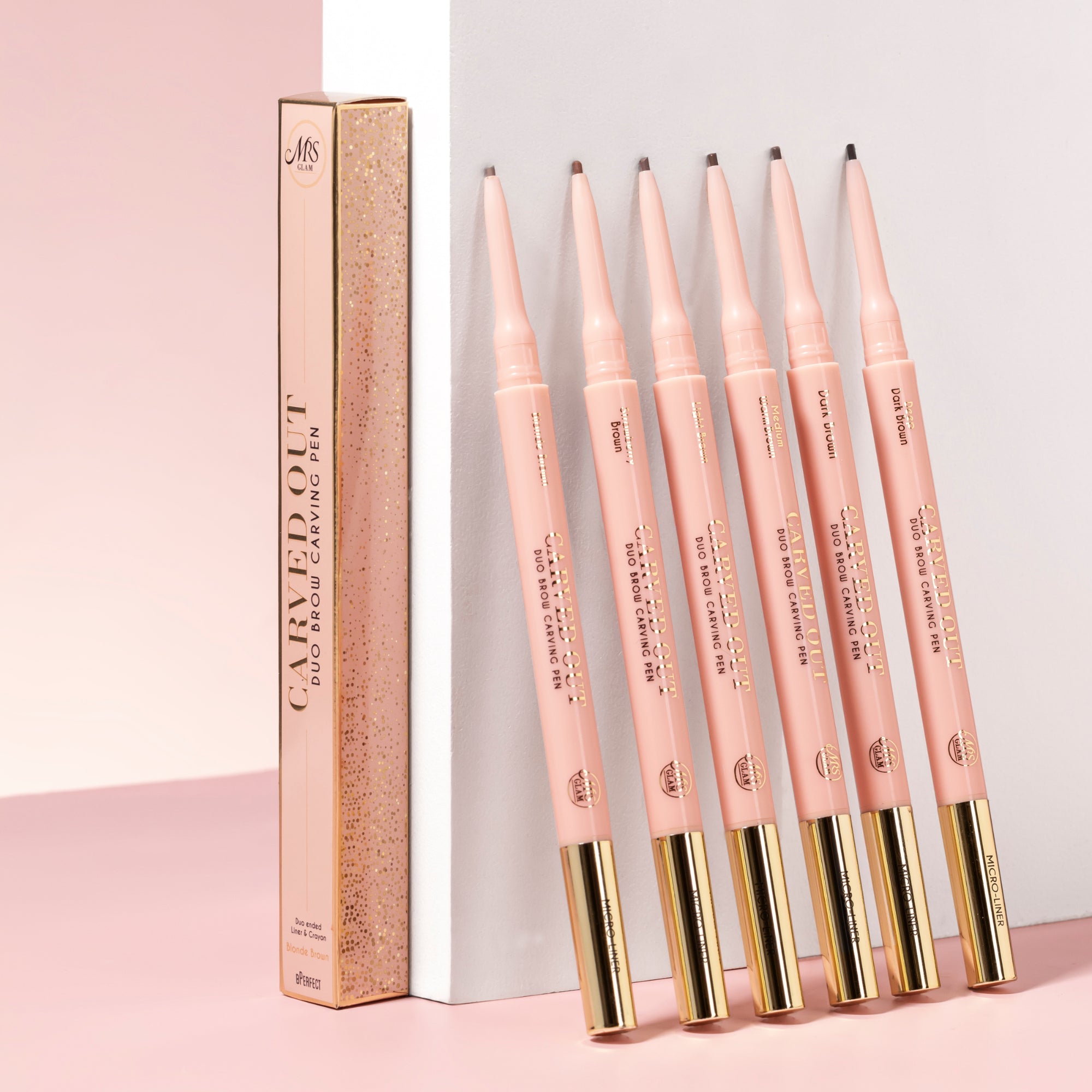 Mrs Glam Carved Out Duo crayon sourcils 2-en-1 6 teintes
