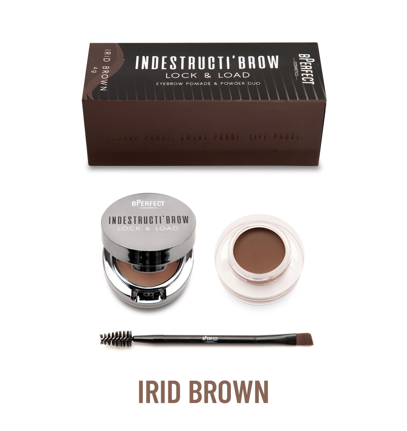 Be Perfect Indestructi'Brow kit sourcils Brown pommade poudre