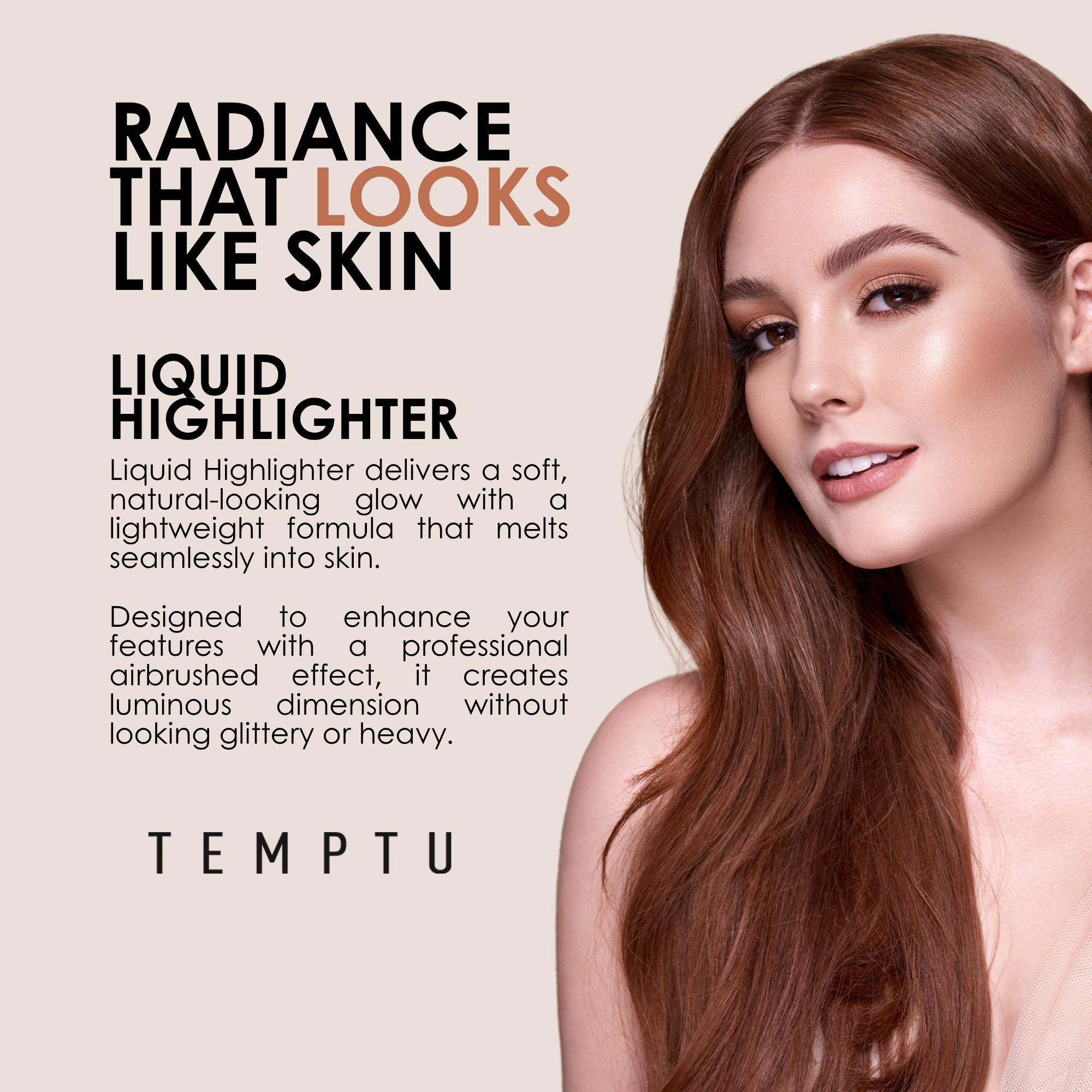 TEMPTU Airbrush Supplies blush liquide set 4 x 0,5 oz lumineux