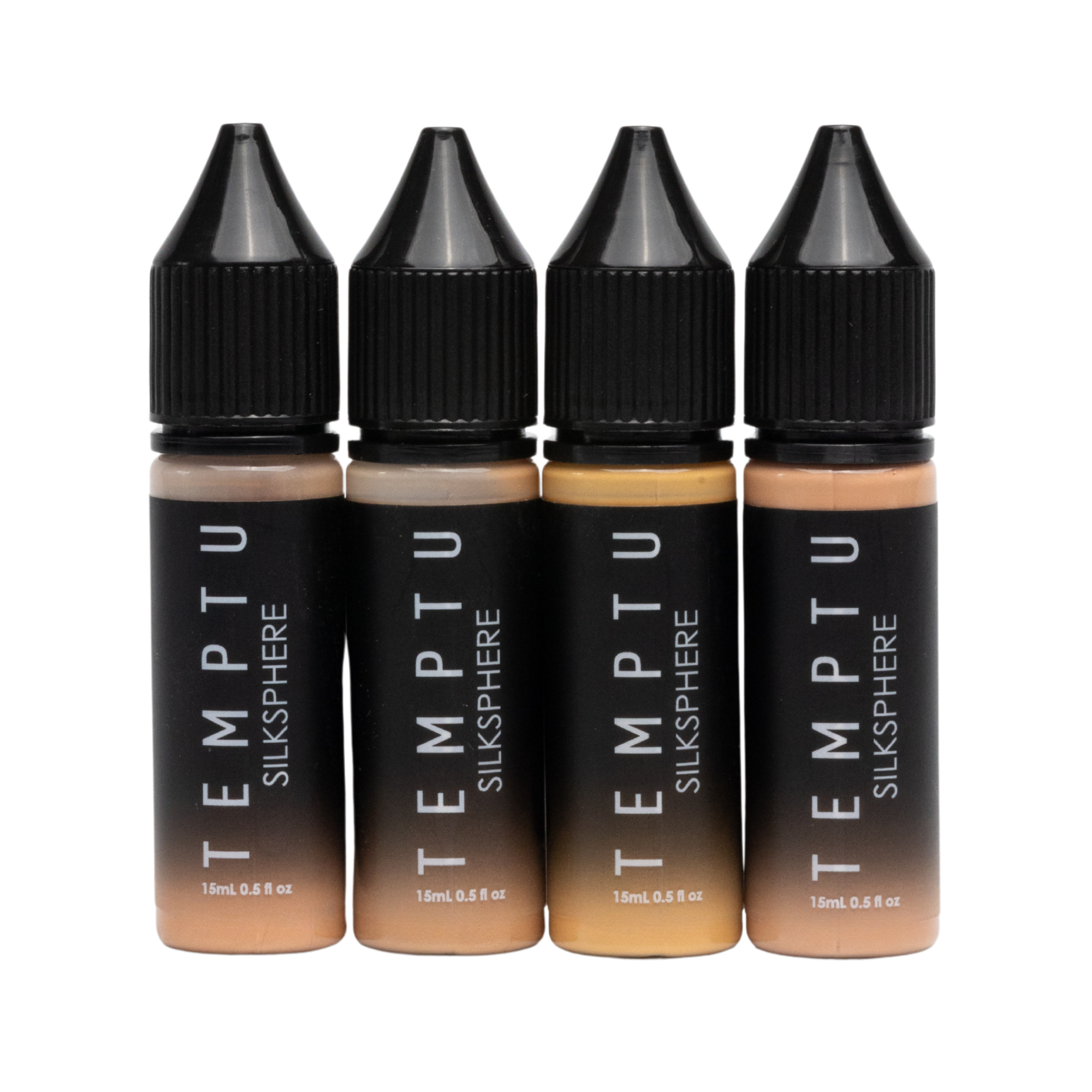 TEMPTU SilkSphere Fond Airbrush 4-pack Light Medium Tan Deep