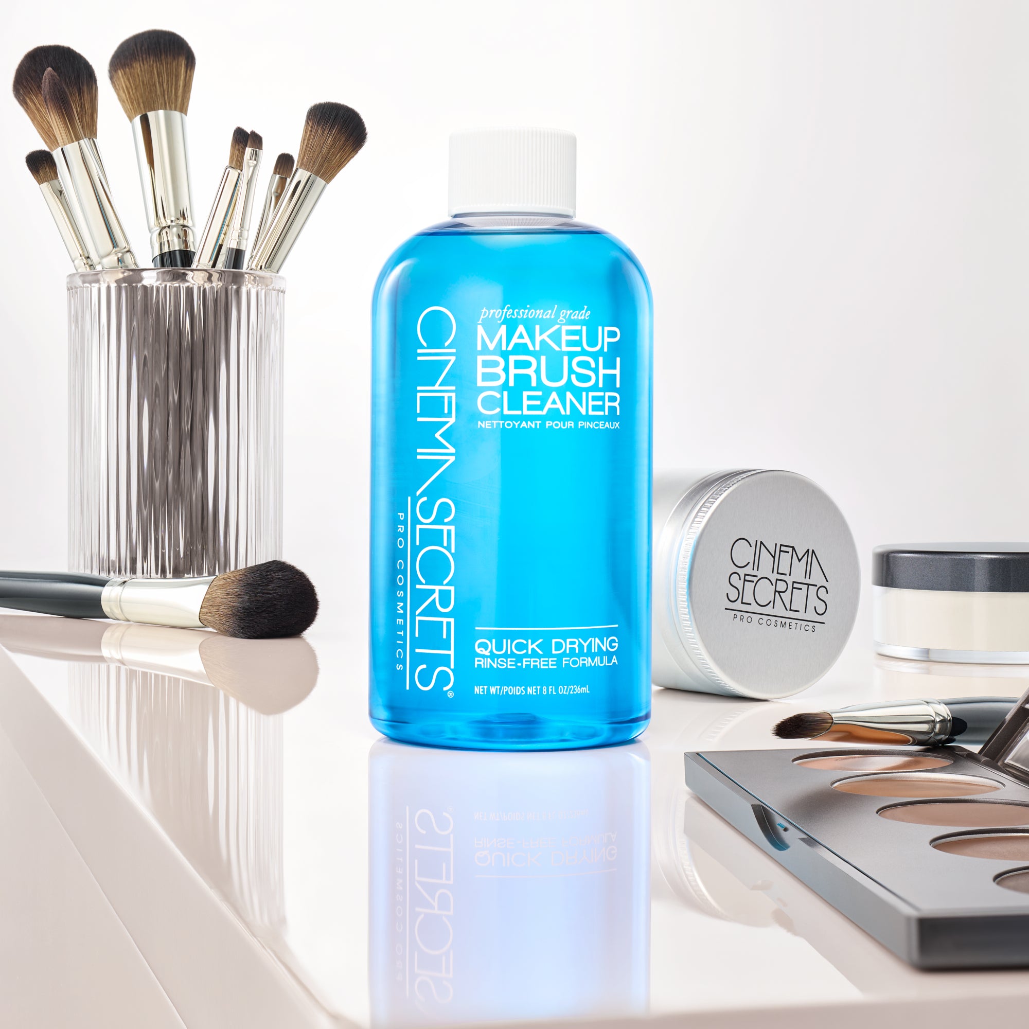 Cinema Secrets nettoyant pinceaux vanille bleue 2oz