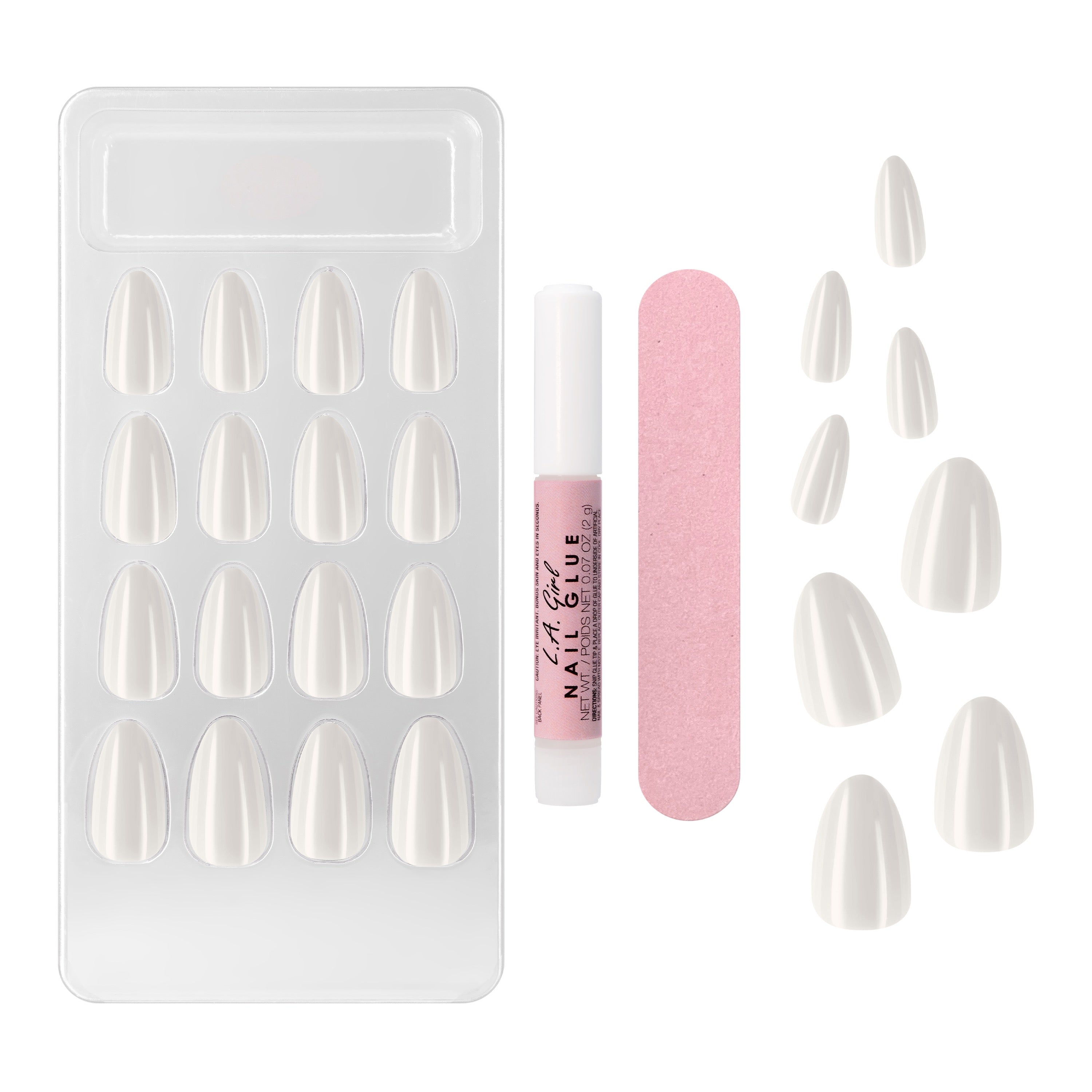 L.A. Girl Nails Oh So Shiny faux ongles Moonstone gel
