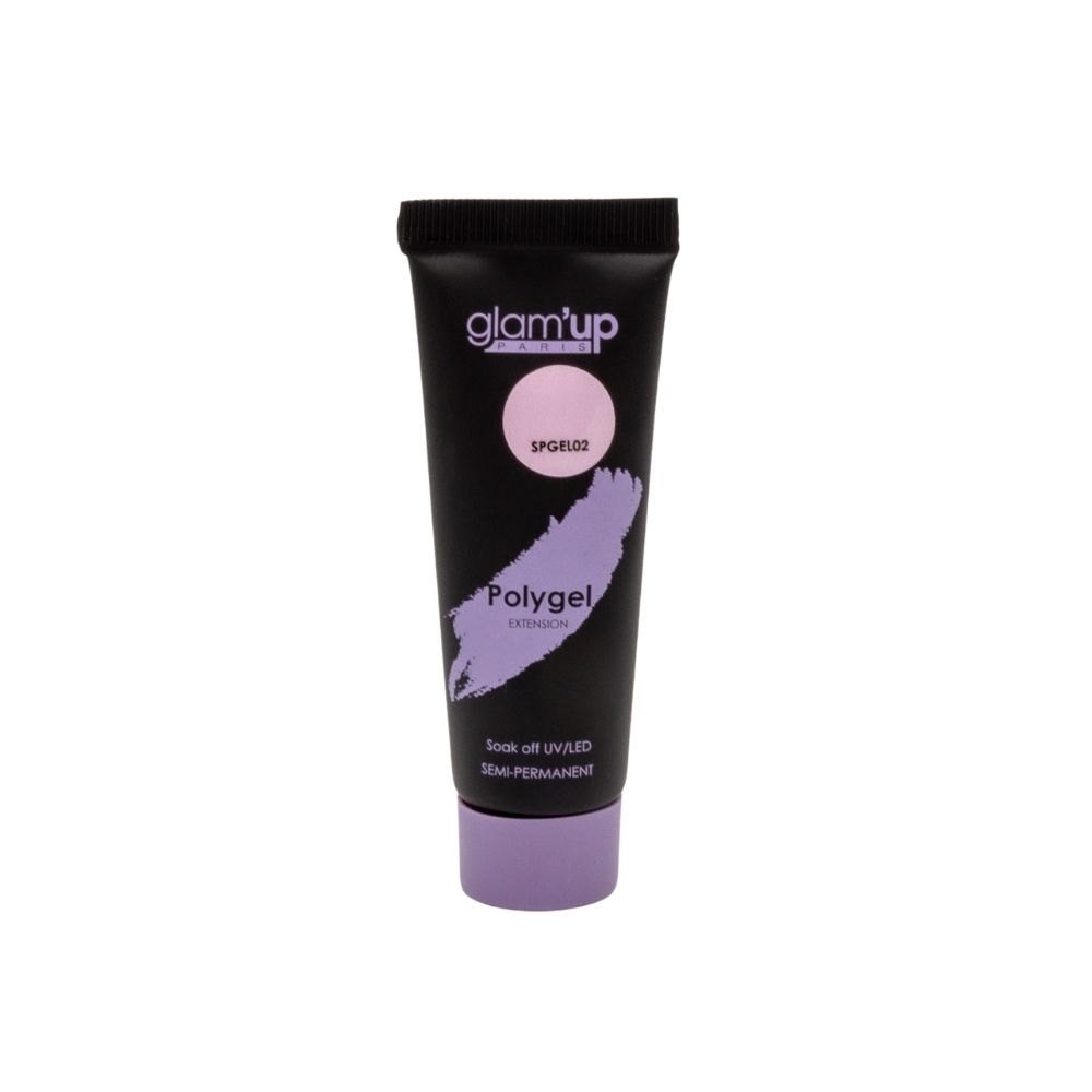 GLAM'UP Les Ongles Poly Gel Semi-Permanent Rose Naturel tube
