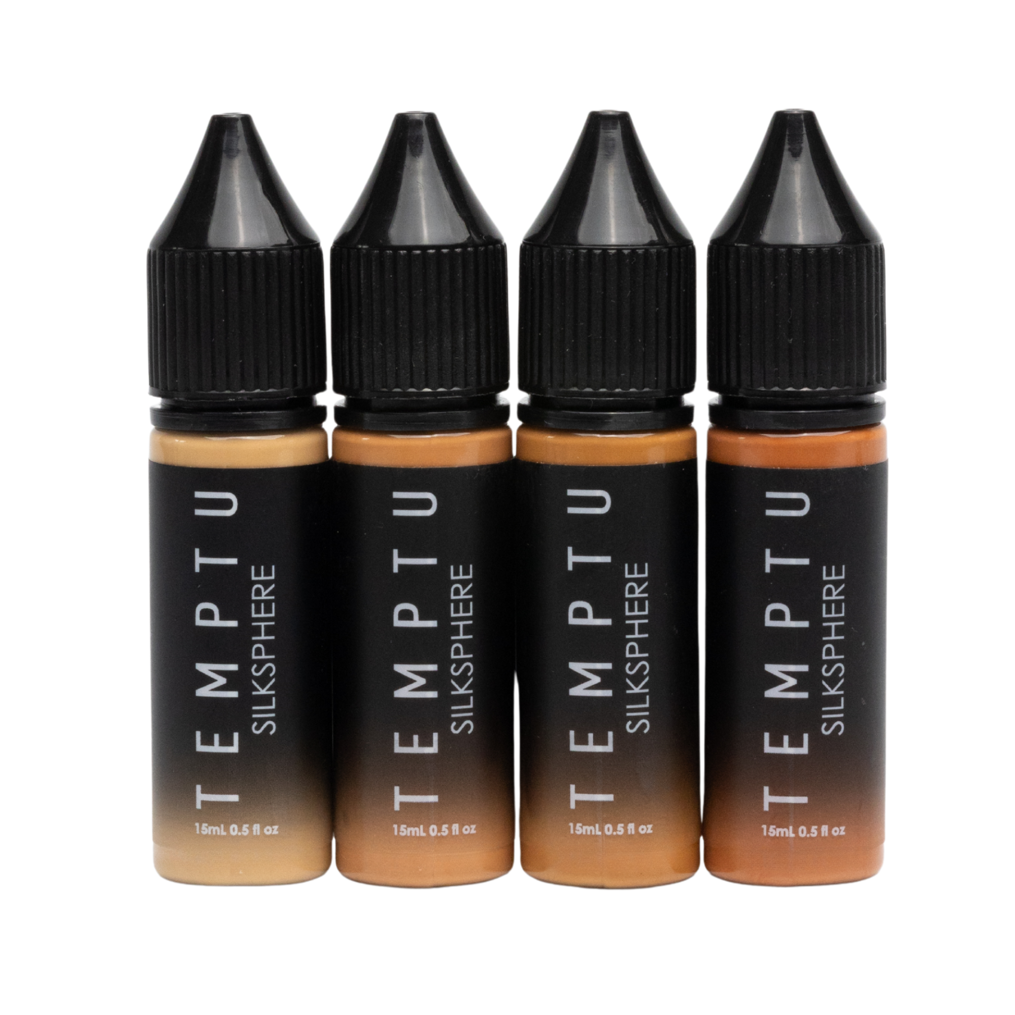 TEMPTU SilkSphere Fond Airbrush 4-pack Light Medium Tan Deep