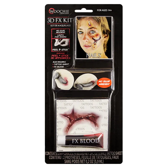 Cinema Secrets Woochie Peel & Stick kit clous 3D FX