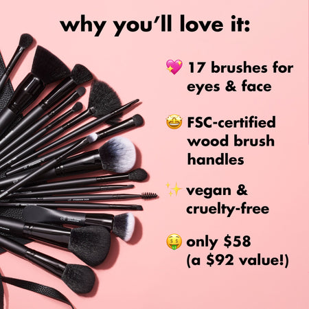 e.l.f. Ultimate Set 17 Pinceaux Maquillage + Trousse