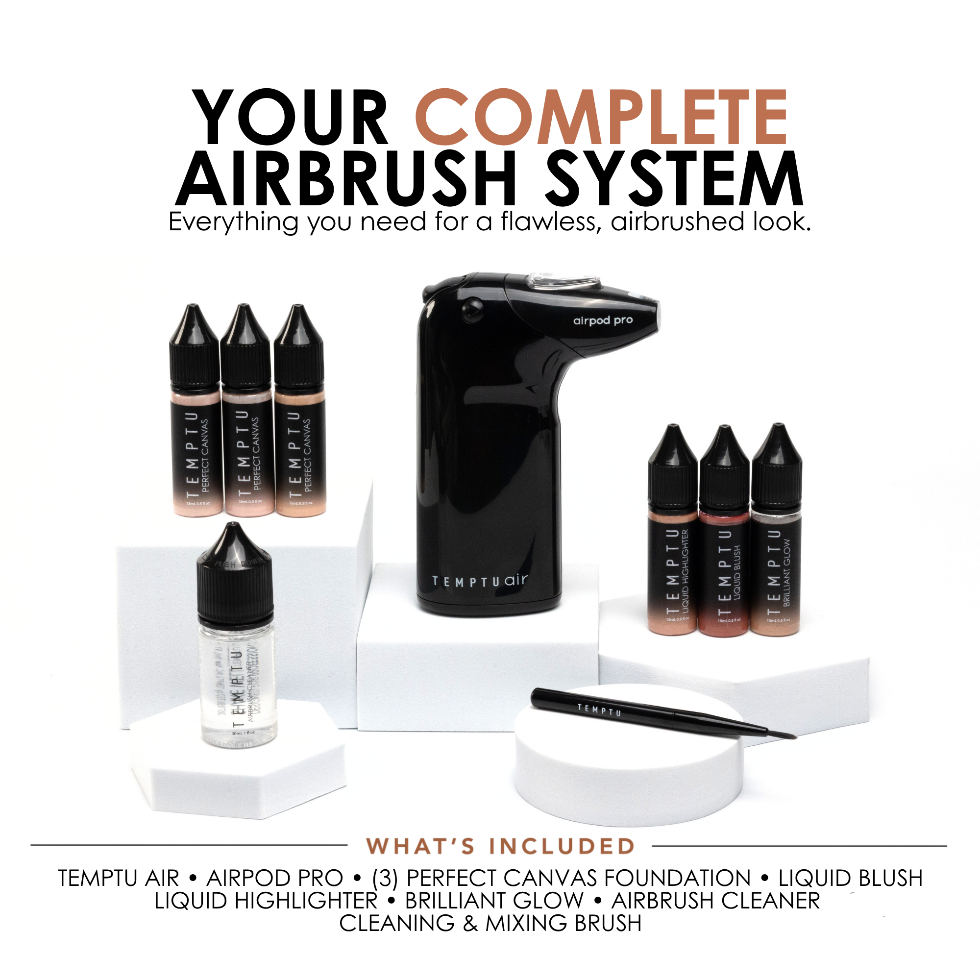 TEMPTU Air Kits Perfect Canvas kit aérographe Light Medium