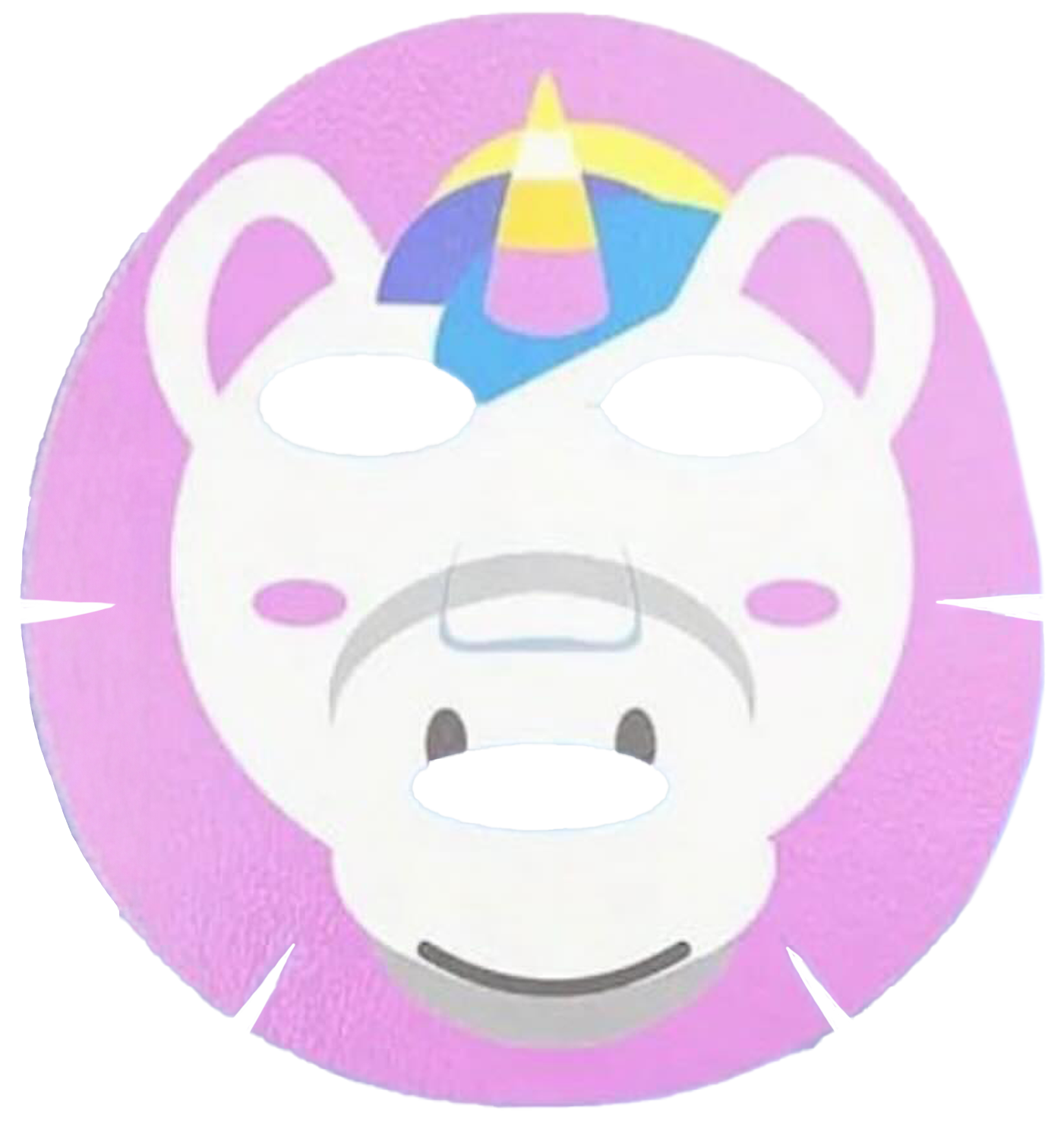 GLAM'UP Skincare Masque en Tissu Licorne Kawaii hydratant