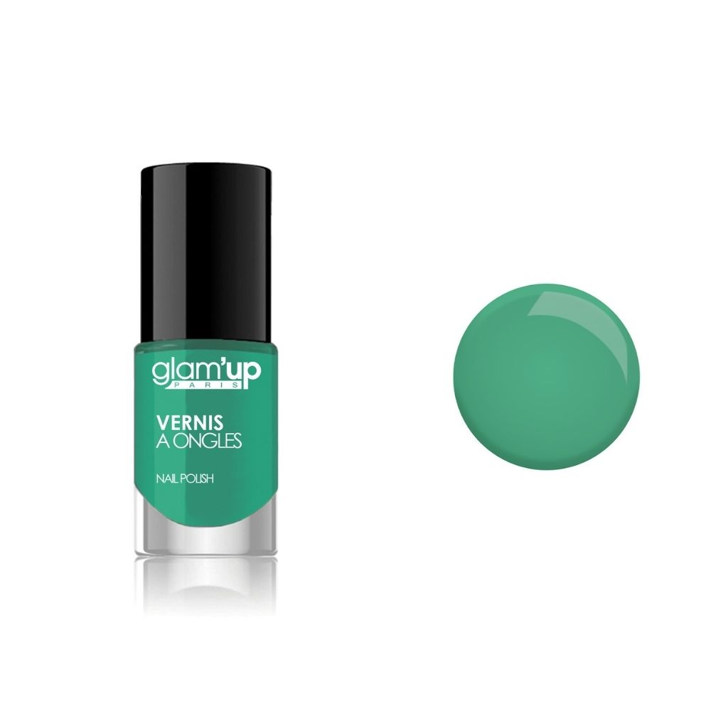 GLAM'UP Les Ongles Vernis à Ongles Vert d'eau longue tenue