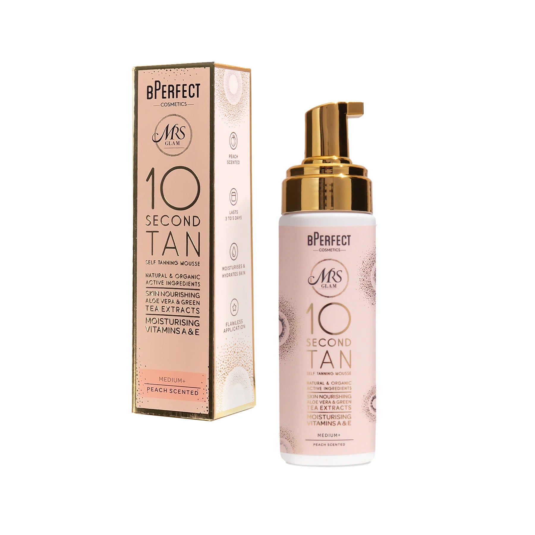 BPerfect Mrs Glam Mousse Autobronzante Medium+ 175mL