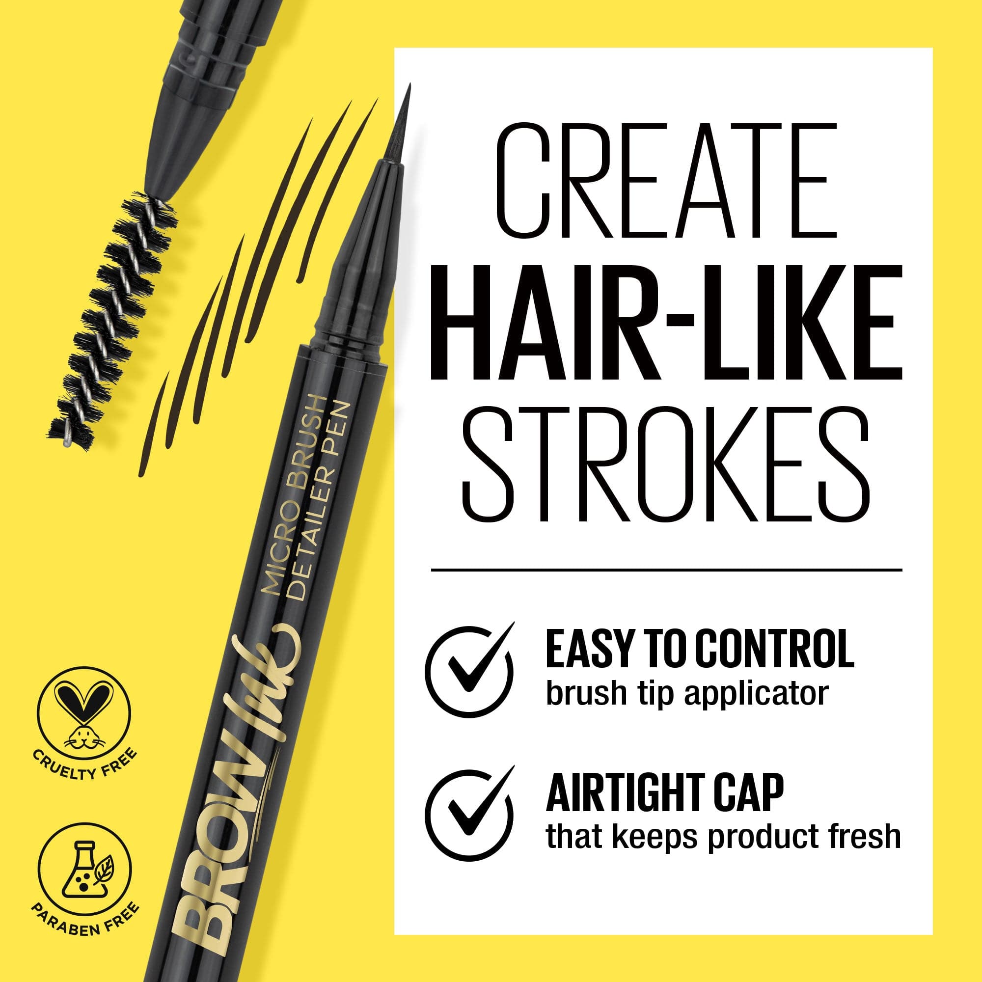 L.A. Girl Brow Ink GBP feutre sourcils brun micro-poils