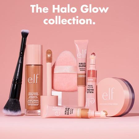 E.L.F Halo Glow houppette poudre visage lavable fini flouté