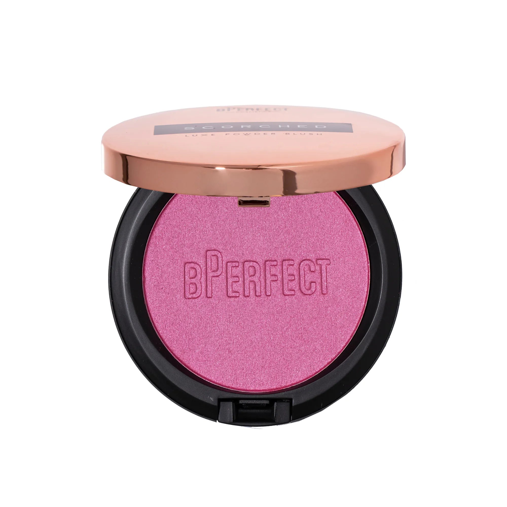 BPerfect Scorched Luxe Blush poudre Flushed rose teint unifié 6 g