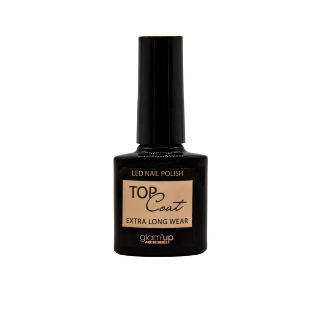 GLAM'UP Les Ongles Vernis Top Coat Semi-Permanent Transparent